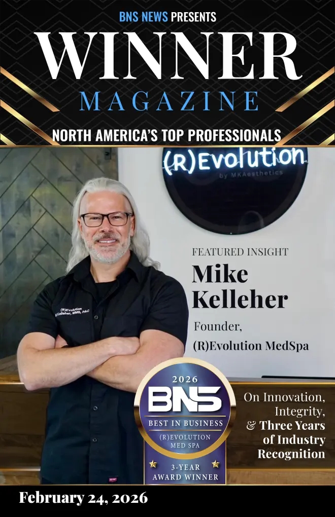 Mike Kelleher on the cover of Winner Magazine — Feb 2026